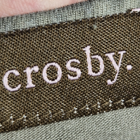 Crosby Grey Cap Sleeve Top w/ Sequin Side Panels Size Small - Picture 6 of 6